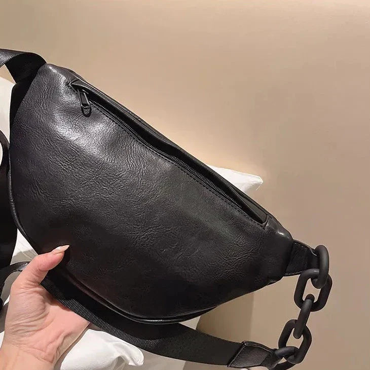 Herr Läderbröstficka Modern Design Flera Fack Hållbar-2