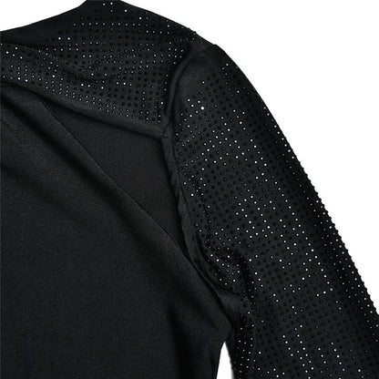 Lång Klänning Dam Empire Spandex Maxi Klänning Vristlängd Elegant Festklänning-6