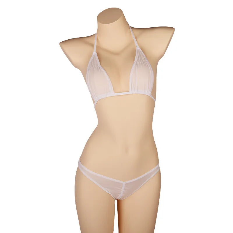 Variant image for Dam Bikini Set Monokrom Spandex med Glittrande Detaljer-2