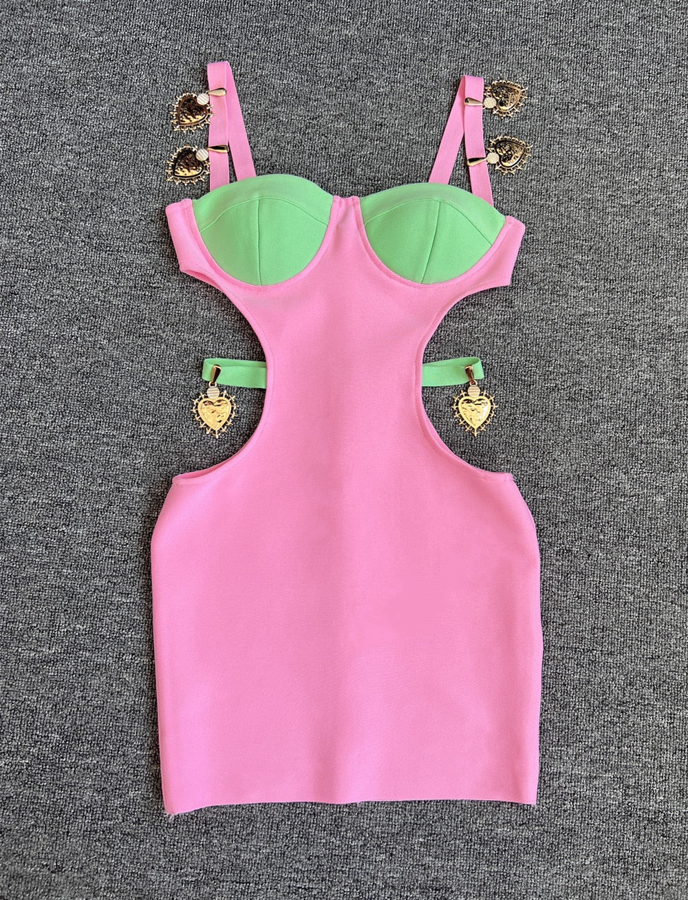 Variant image for Kvinnors Miniklänning Figurnära V-Formad Polyester-3