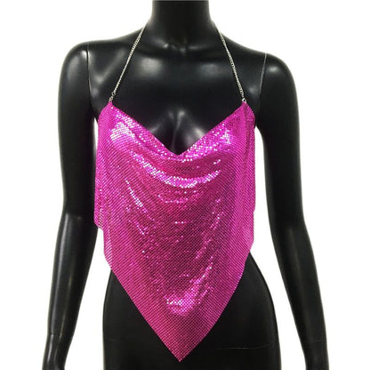 Variant image for Dam Camisole Topp Med Paljetter Elegant Polyester-7