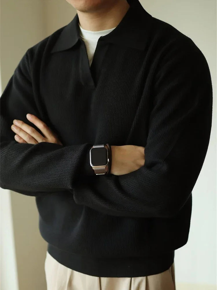 Variant image for Herr Tröja Vintageinspirerad Mjuk Stickad Akryl-7