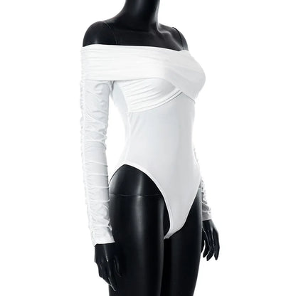 Dam Bodysuit Enkel Stil Polyester Spandex-6