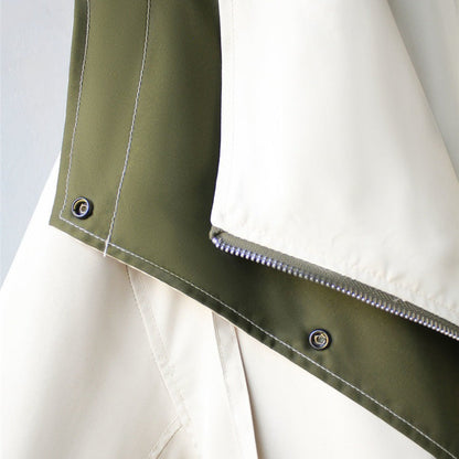 Dam Trenchcoat Lång Klassisk Högkvalitativ Tyg 5