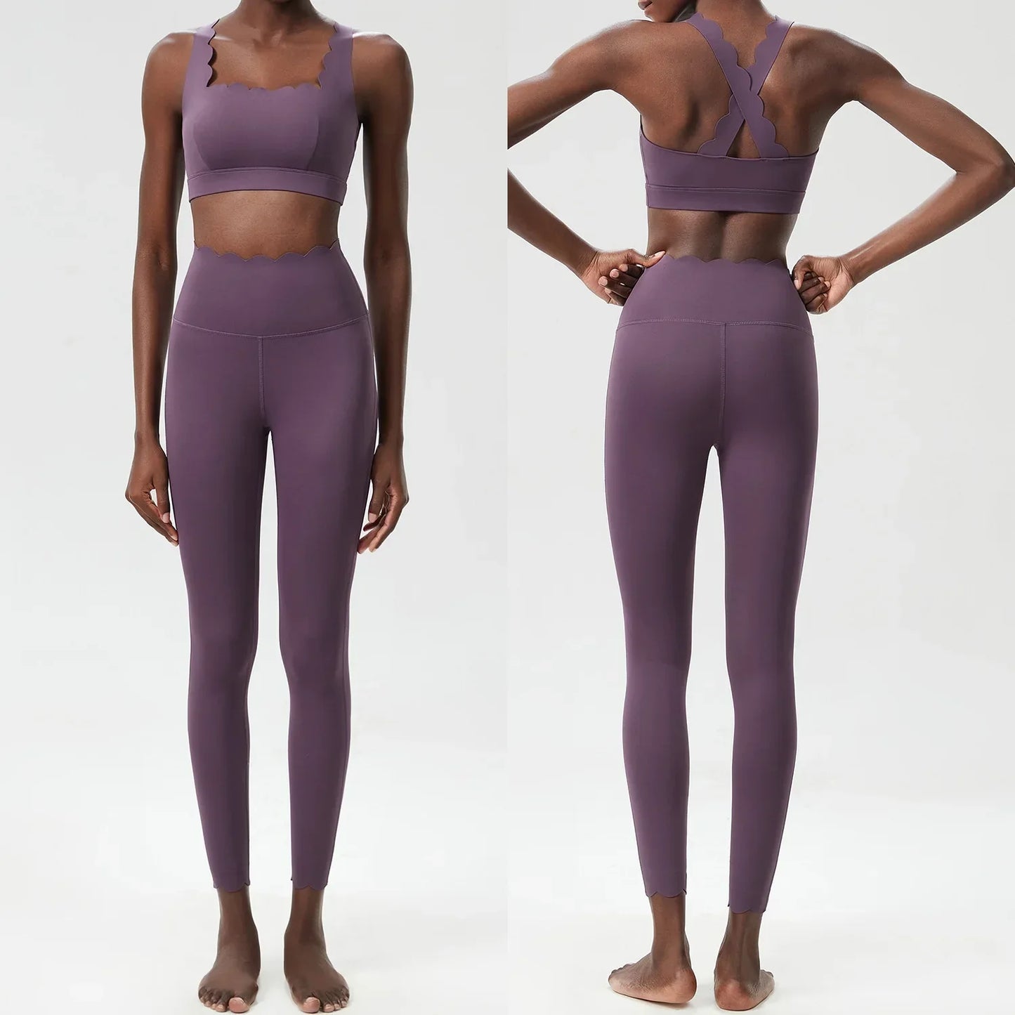 Variant image for Dam Leggings Set Sportig Ärmlös Nylon Spandex-13