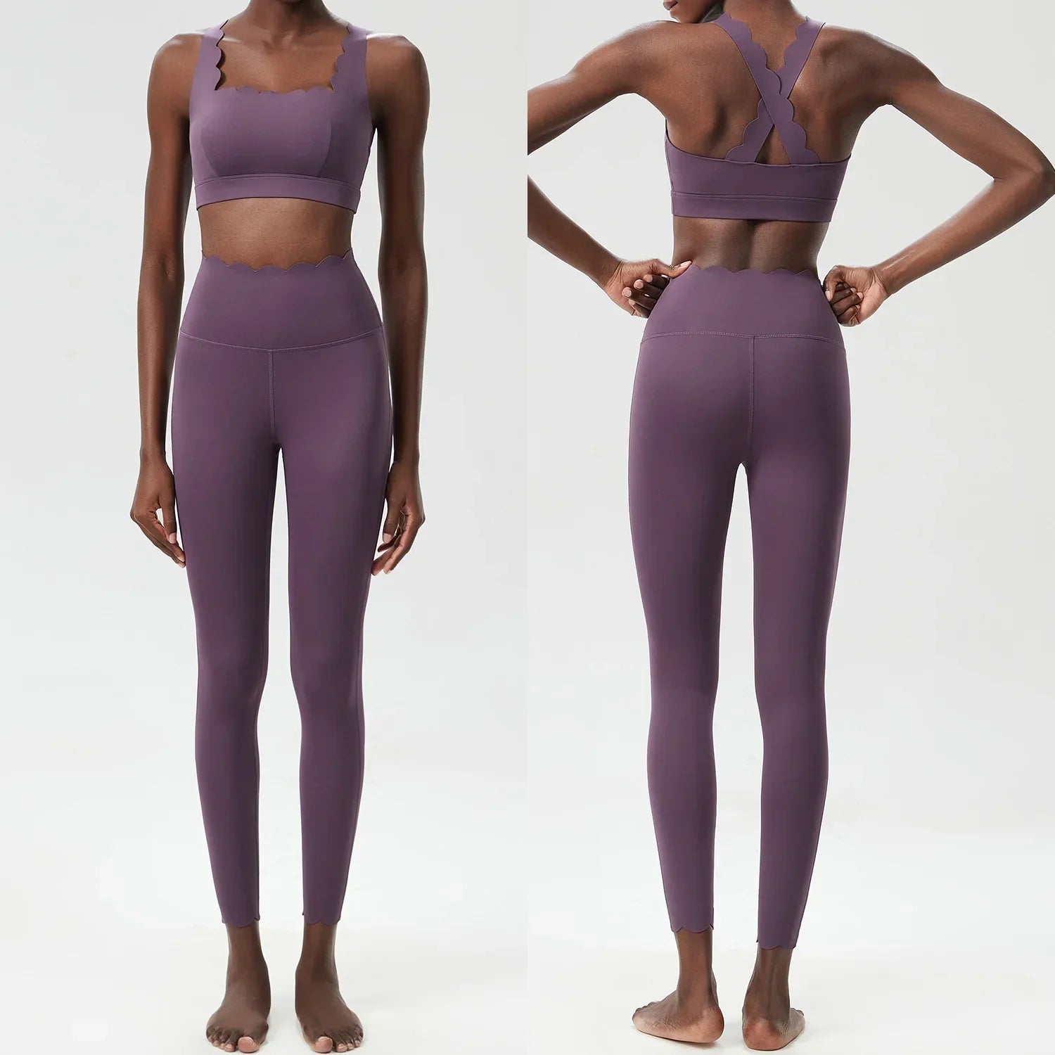 Variant image for Dam Leggings Set Sportig Ärmlös Nylon Spandex-13
