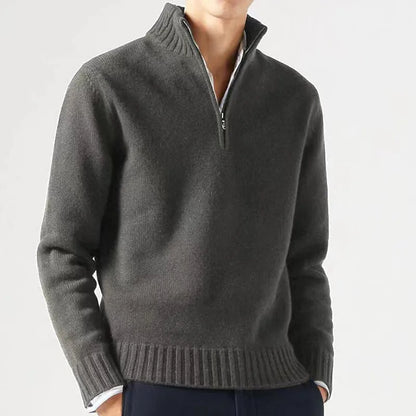 Variant image for Herr Tröja Rollkrage Kvart-Zipper Akryl Modern Design-19