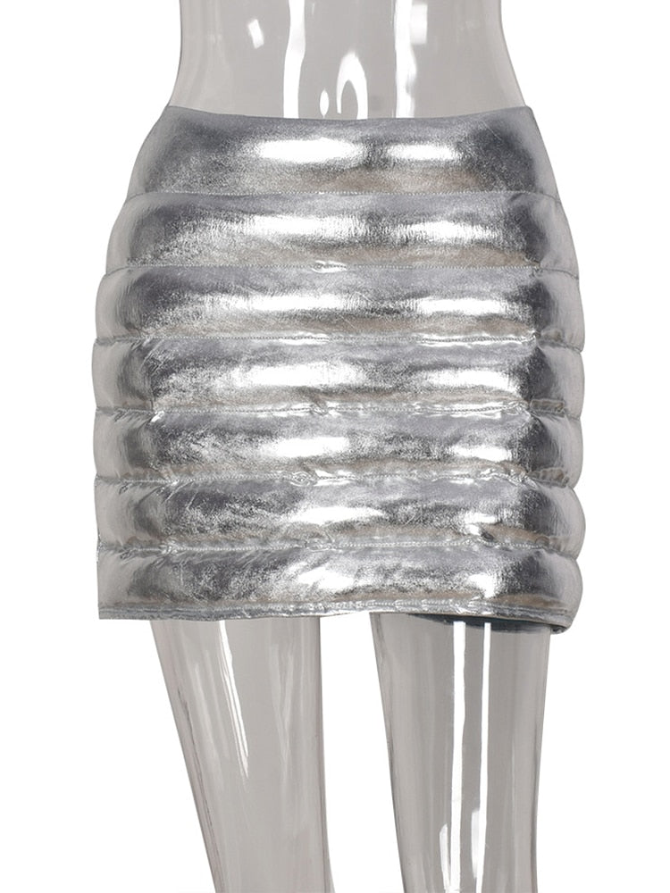 Variant image for Kvinnors Mini Kjol Monokrom Polyester, Elegant Penna Silhuett för Vardags- och Festlig Användning-8