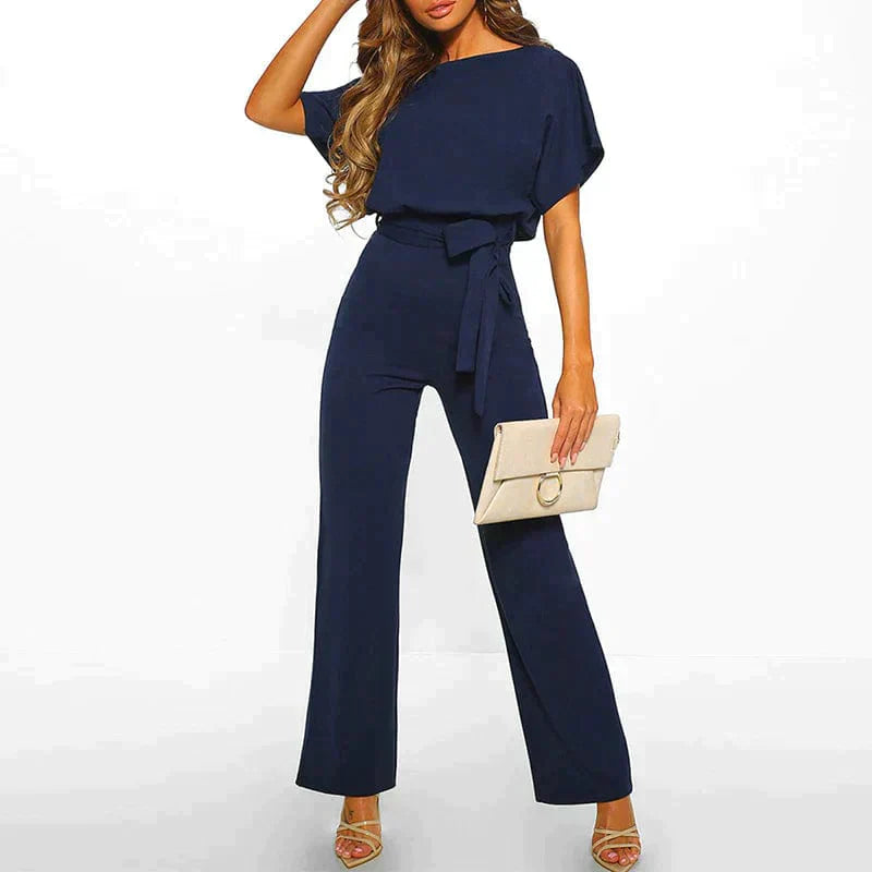 Kvinnors Jumpsuit Justerbart Bälte Bomull/Polyester-6