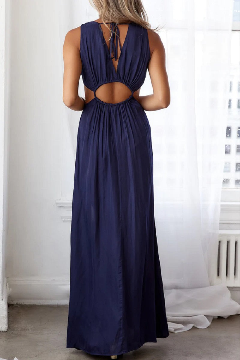 Damklänning Tidlös Design Fina Dam Klänningar Högkvalitativt Tyg 2