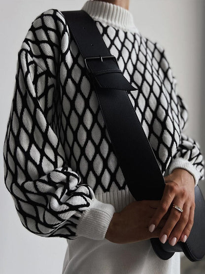 Kvinnotröja Modern Design Andningsbart Material-4