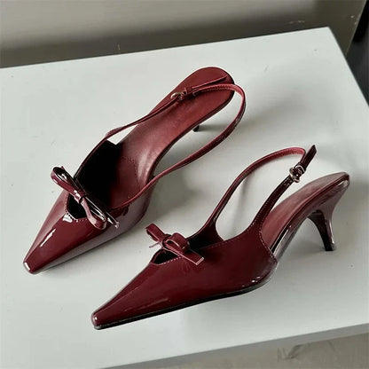 Variant image for Dam Slingback Skor Plattform Läder Elegant Stil-1