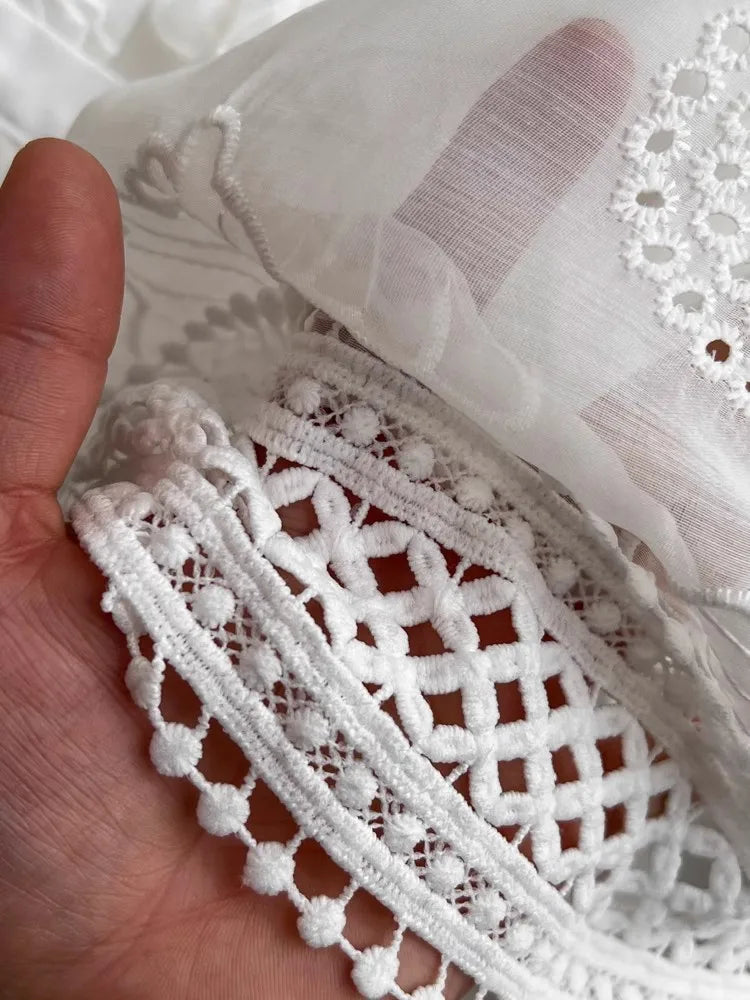 Dam Miniklänning Blommönster Spetsdetaljer Polyester A-Linjeformad-5