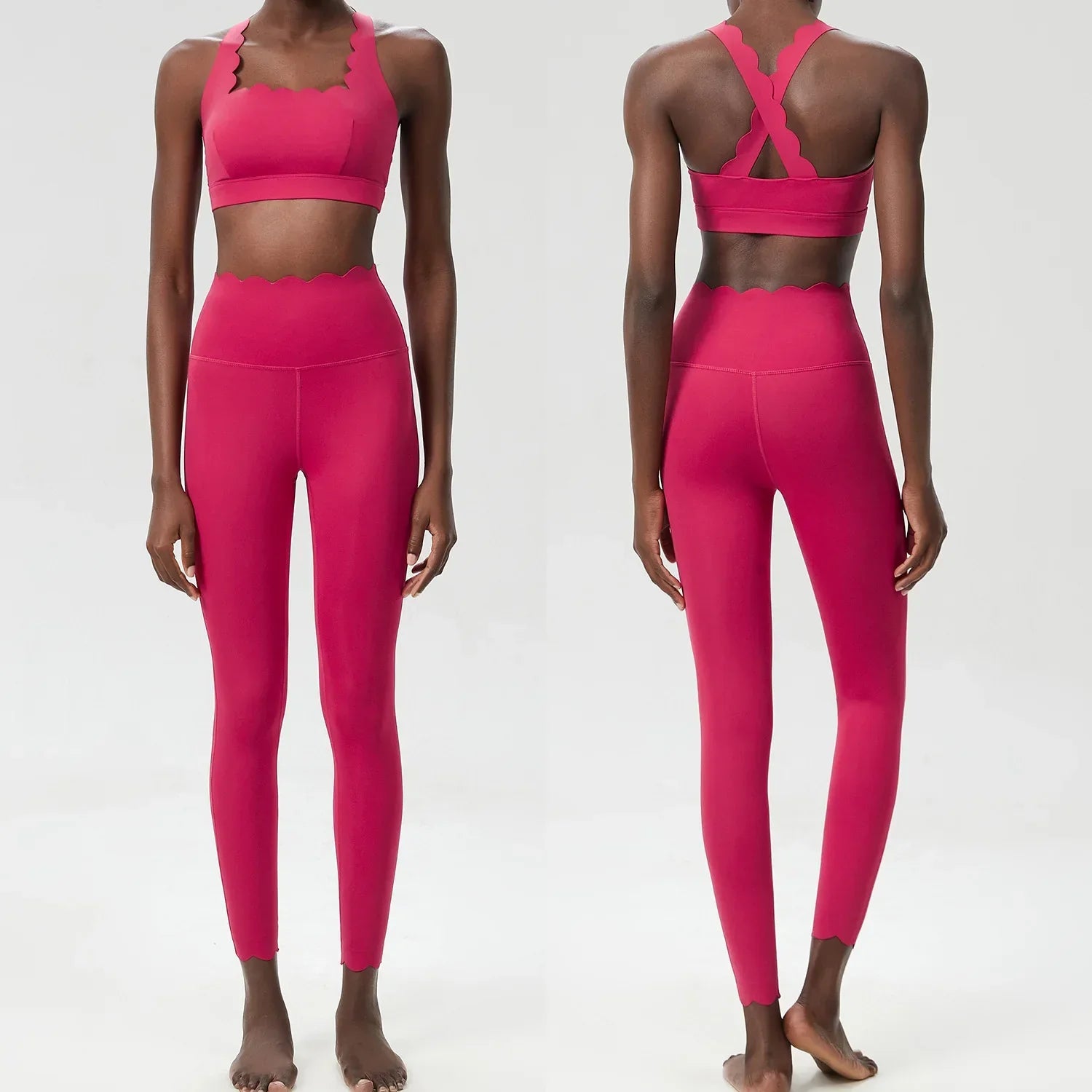 Variant image for Dam Leggings Set Sportig Ärmlös Nylon Spandex-33