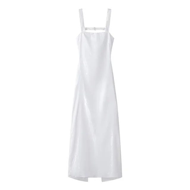 Variant image for Dam Långklänning Fest Öppen Rygg 100% Polyester Elegant Sommarklänning-15