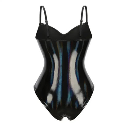 Kvinnors Bodysuit Flair Polyester Spandex 3