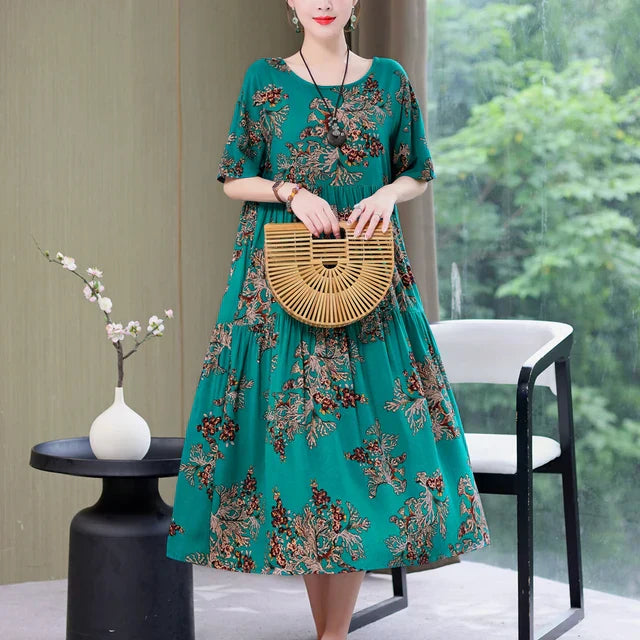 Variant image for Kvinnors Klänning Luftig Design 100% Bomull-11