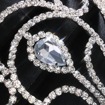 Kvinnors Hjärtkroppsmycken Koppar med Rhinestone Detaljer-2
