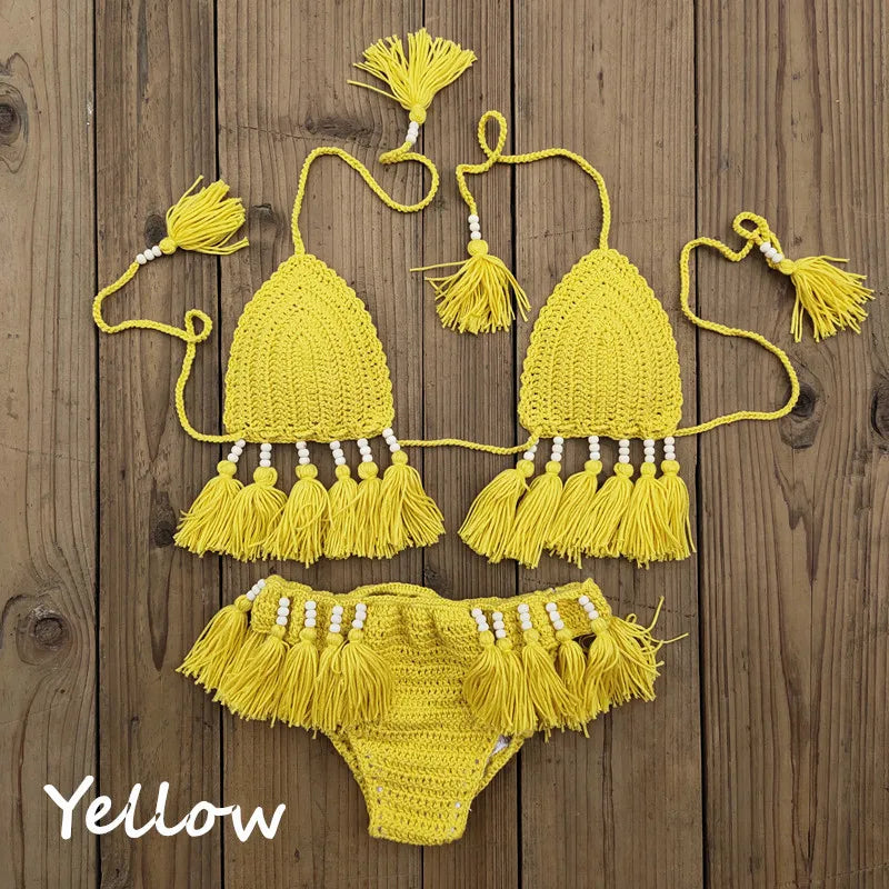 Variant image for Dam 2-delad Bikini Virkad Design Polyester Spandex-13