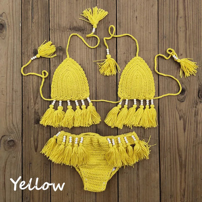 Variant image for Dam 2-delad Bikini Virkad Design Polyester Spandex-13