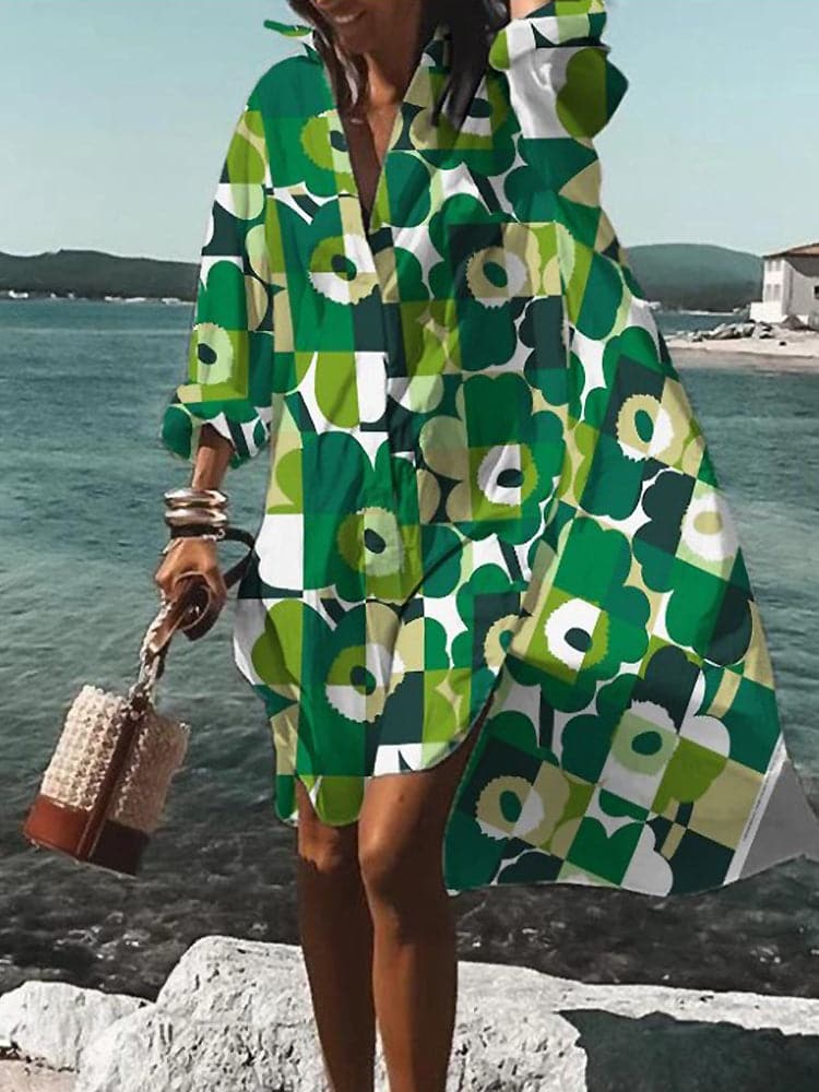 Dam Sommarklänning Lätt och Luftig för Vardags och Fest-6