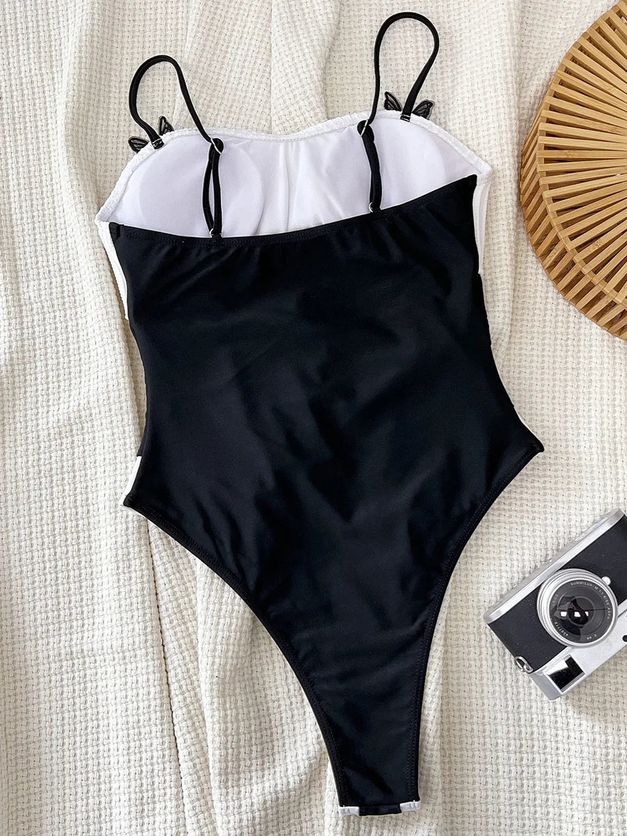 Dam Monokini Lappad Design Polyester Spandex-3