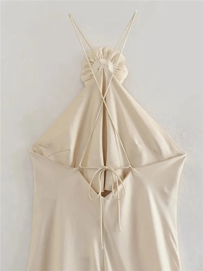 Dam Midiklänning Axelfri Blommig Lätt Tyg-4