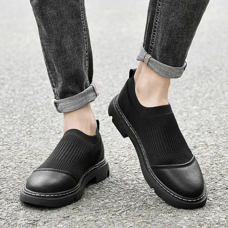 Variant image for Herr Loafers Slip-on Andningsbart Mesh Läder-20