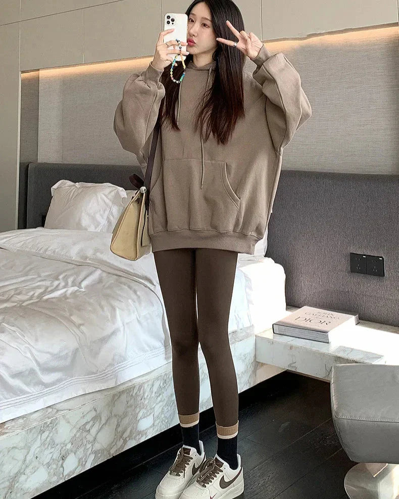 Dam Leggings Hög Midja Sömlös Spandex Nylon-3