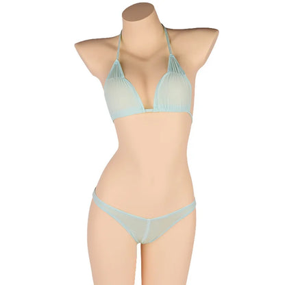 Variant image for Dam Bikini Set Monokrom Spandex med Glittrande Detaljer-1