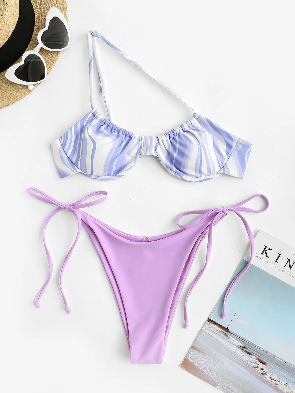 Dam Ankelklänning Swirltryck Bomull 5