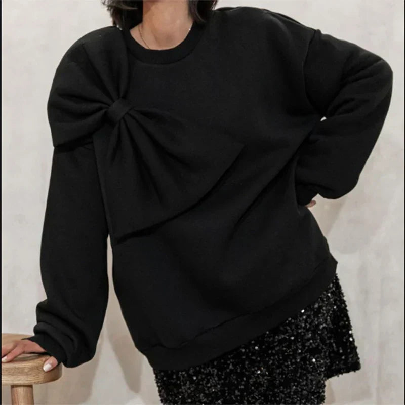 Variant image for Stickad Dam Tröja med Band Detaljer i Hög Kvalitet-6