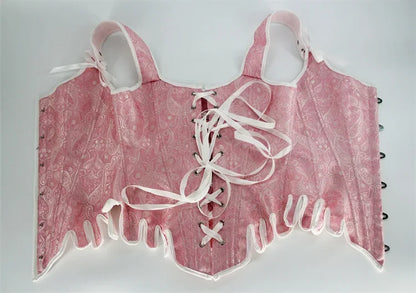 Dam Bustier Ärmlös Polyester Spandex med Tryckdesign och Broderier-5