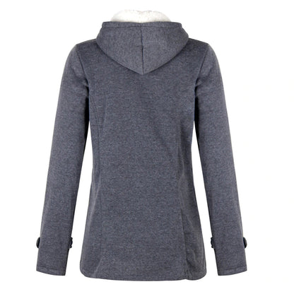 Dams Lång Vinterjacka Elegant Design Högkvalitativt Material-2