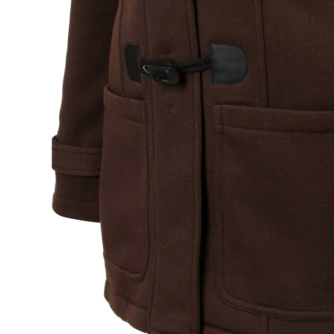 Vinterjacka Dam Lång Elegant Knappdesign Polyester-4