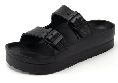 Sandaler Dam Plattform i Syntetiskt Läder – Chic Design för Sommar och Avslappnade Tillfällen, Storlek 36-41 4