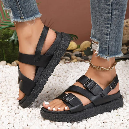Herrar Sandaler Veganläder med Komfort och Stöd 3