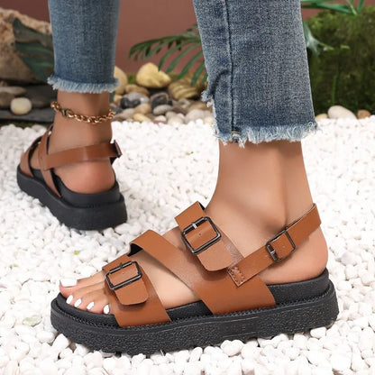 Herrar Sandaler Veganläder med Komfort och Stöd 5
