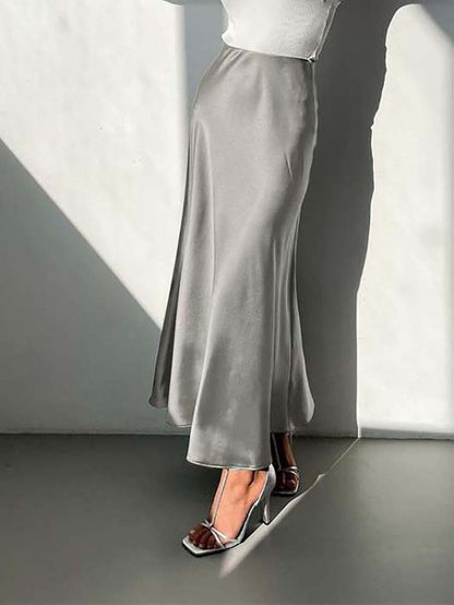 Variant image for Dam Midi Kjol Elegant Satin-5