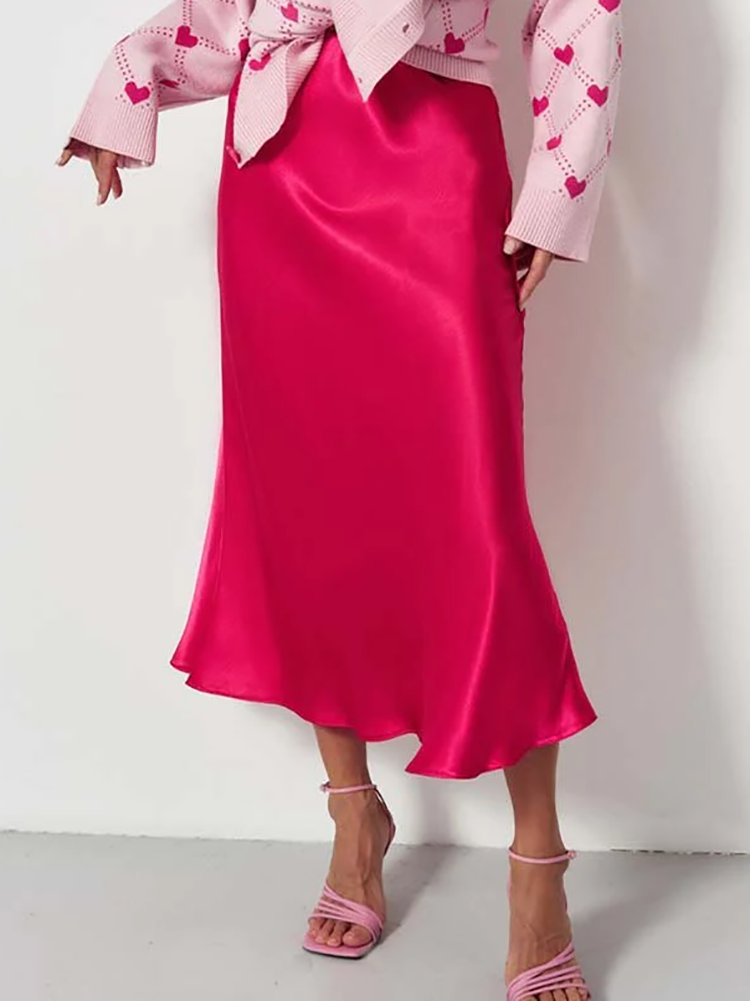 Variant image for Dam Midi Kjol Elegant Satin-16