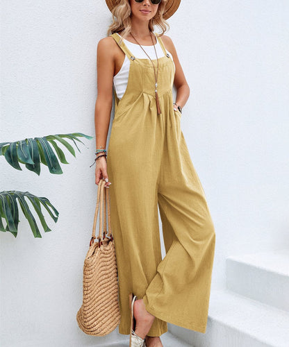 Kvinnors Jumpsuit i Andningsbart Polyester med Lätt Passform – Elegant och Avslappnad Stil, Storlek S-3XL 14