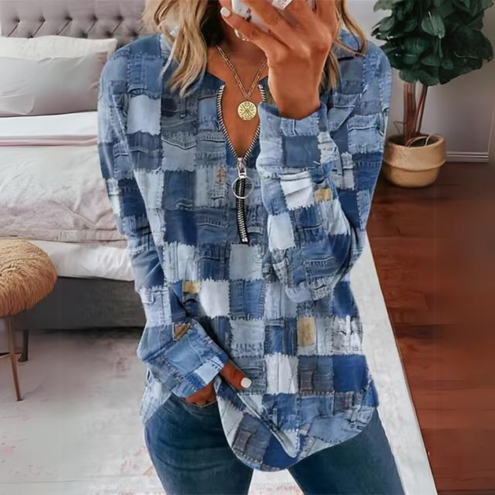 Dam Tröja Överdimensionerad Lätt Material 2