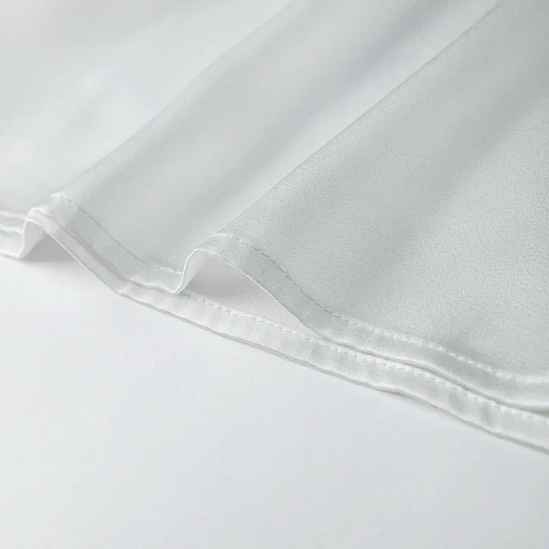 Kvinnors Festklänning Satin Lång Öppen Rygg-6