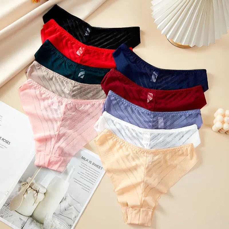 Dam G-strängbyxor Medelhög Bomullsblandning-2