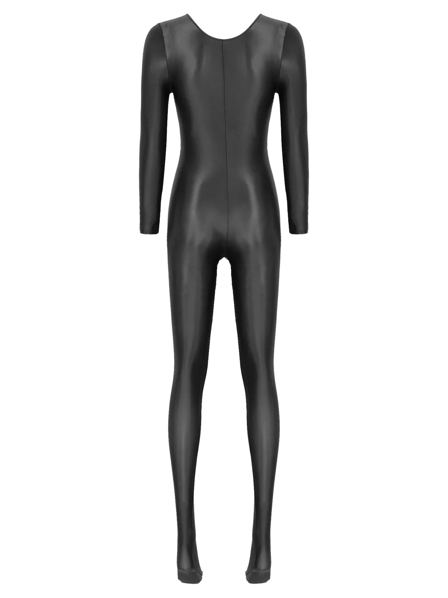 Dam Jumpsuit Monokrom Långärmad Lycra Nylon Spandex-6