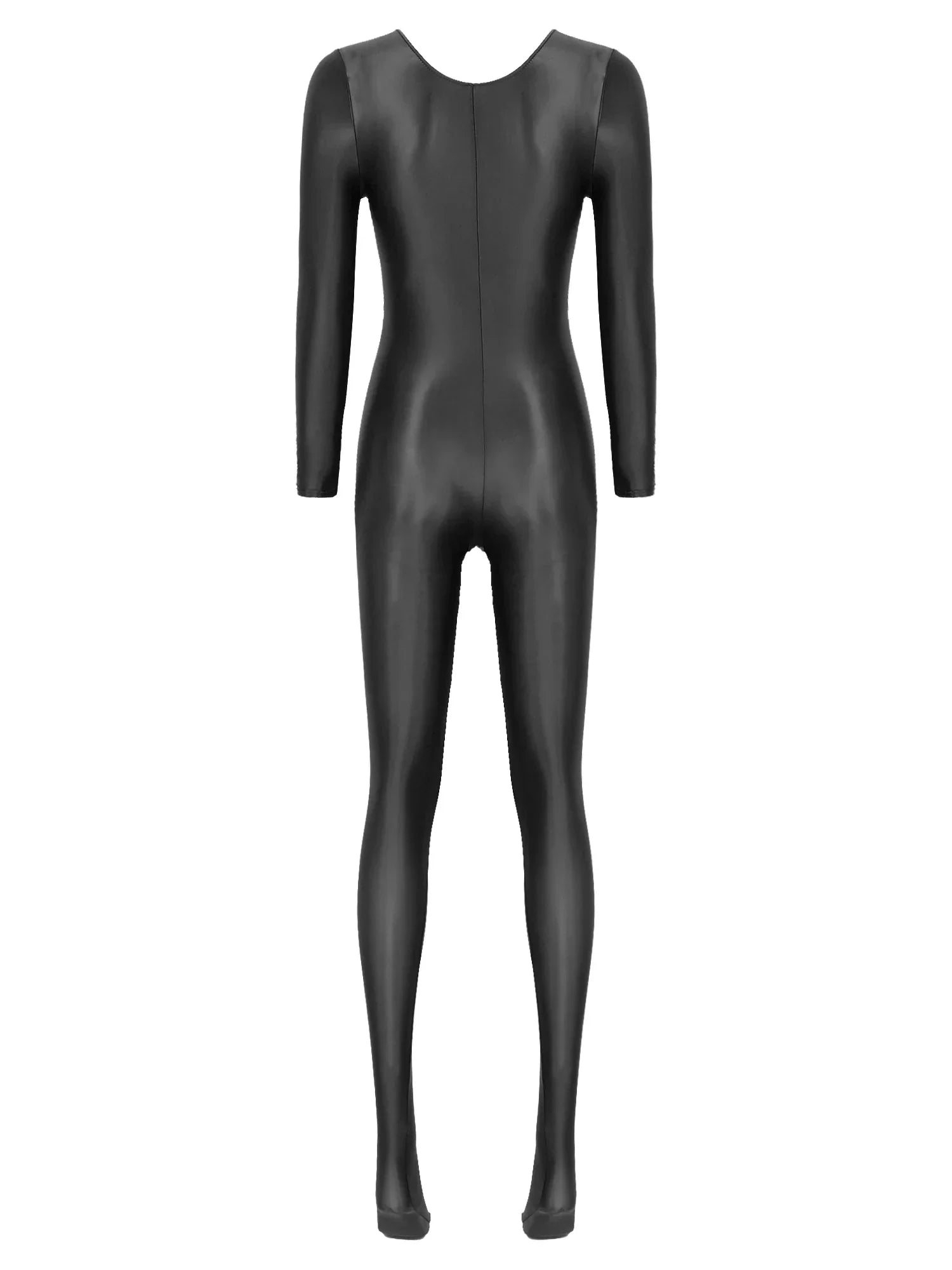 Dam Jumpsuit Monokrom Långärmad Lycra Nylon Spandex-6