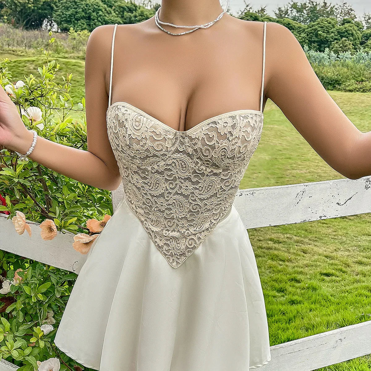 Dam Topp Ärmlös Geometrisk Design Polyester Spandex-5