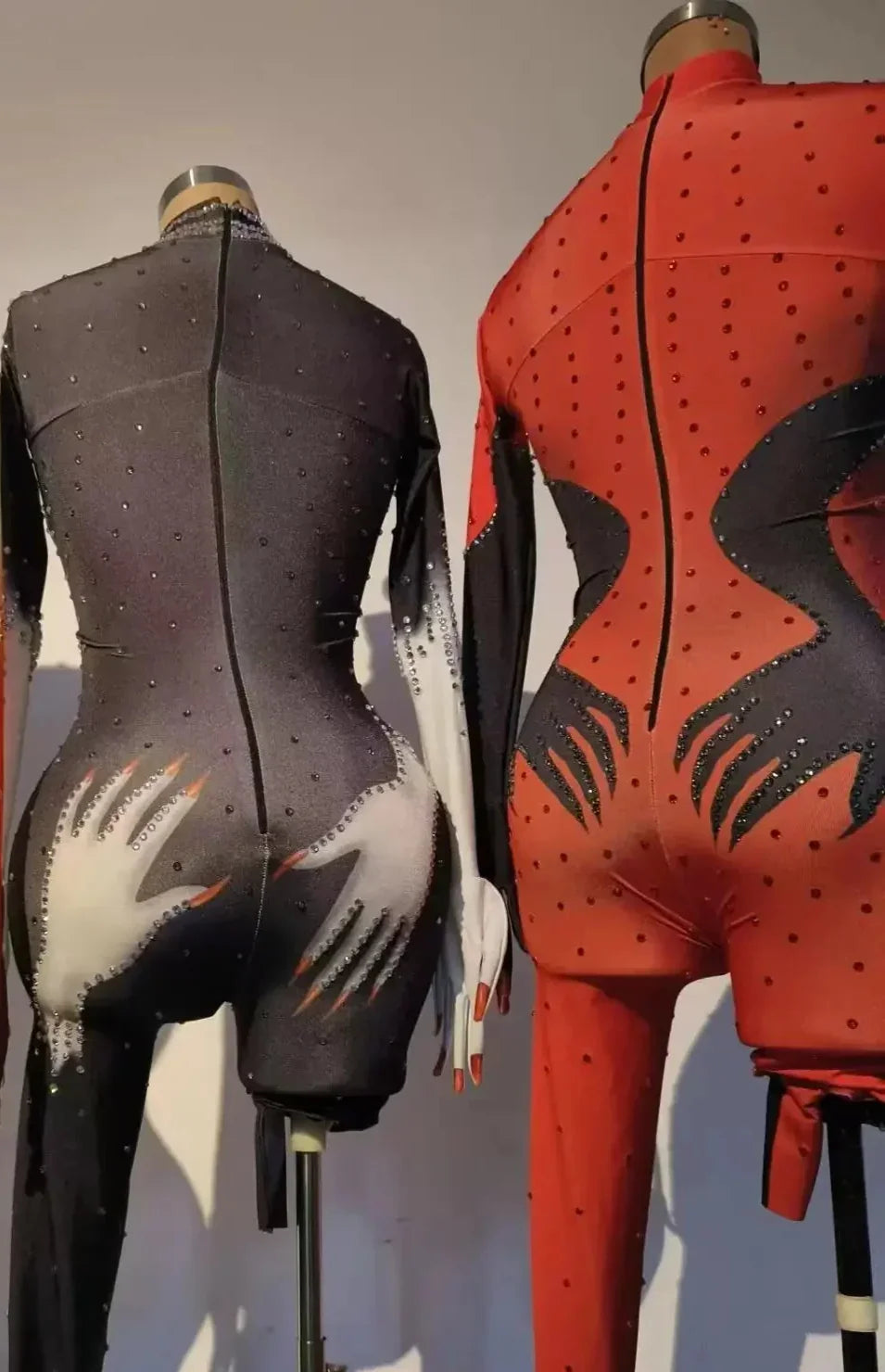 Dam Jumpsuit Med Glittrande Detaljer I Mjuk Bomull-4