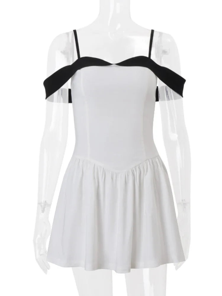 Dam Miniklänning Enkel Design Polyester Spandex 6