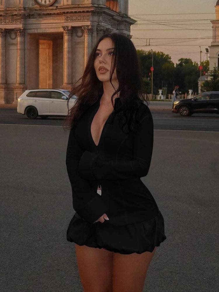 Dam Klippdräkt Avslappnad Polyester Spandex-5